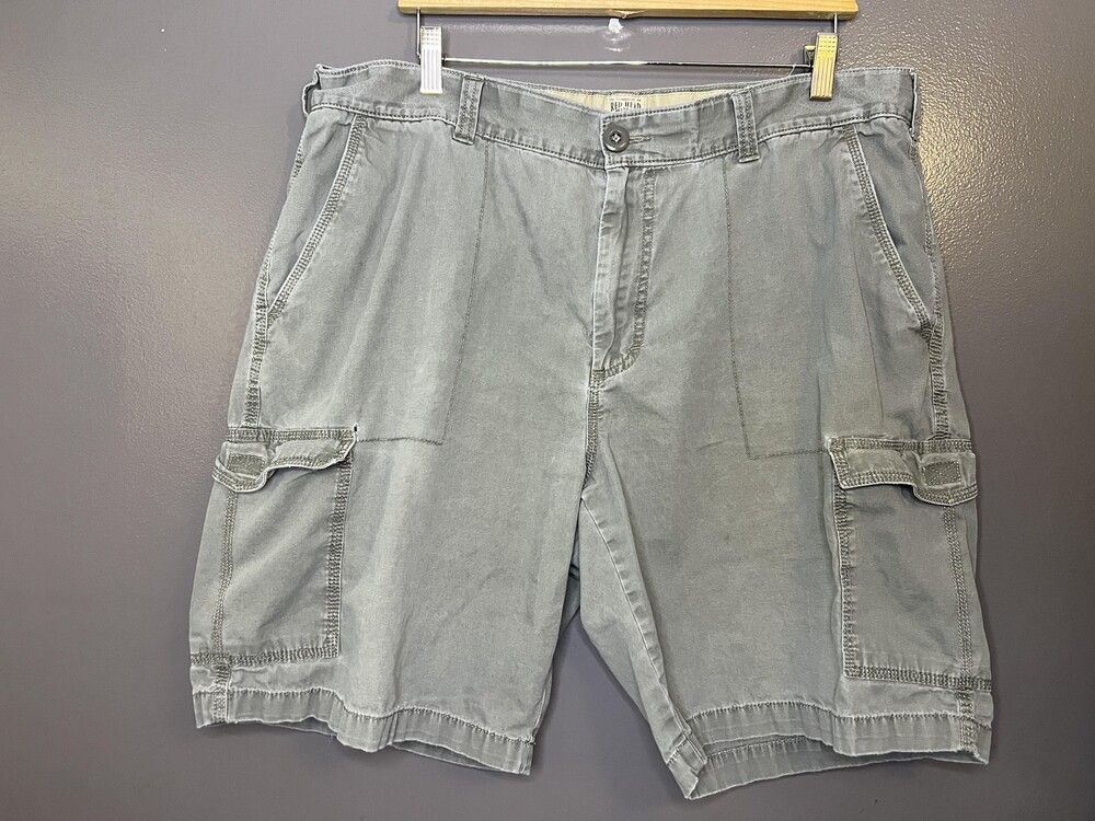 RedHead Cargo Shorts Mens 40 Green Cotton Canvas Relaxed Fit Pockets Casual